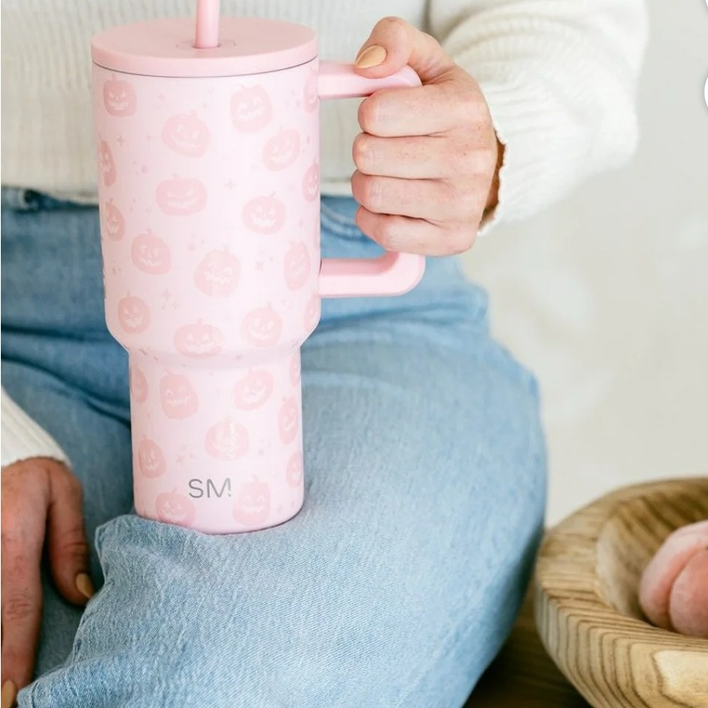30 fl oz Pink Pumpkin Tumbler